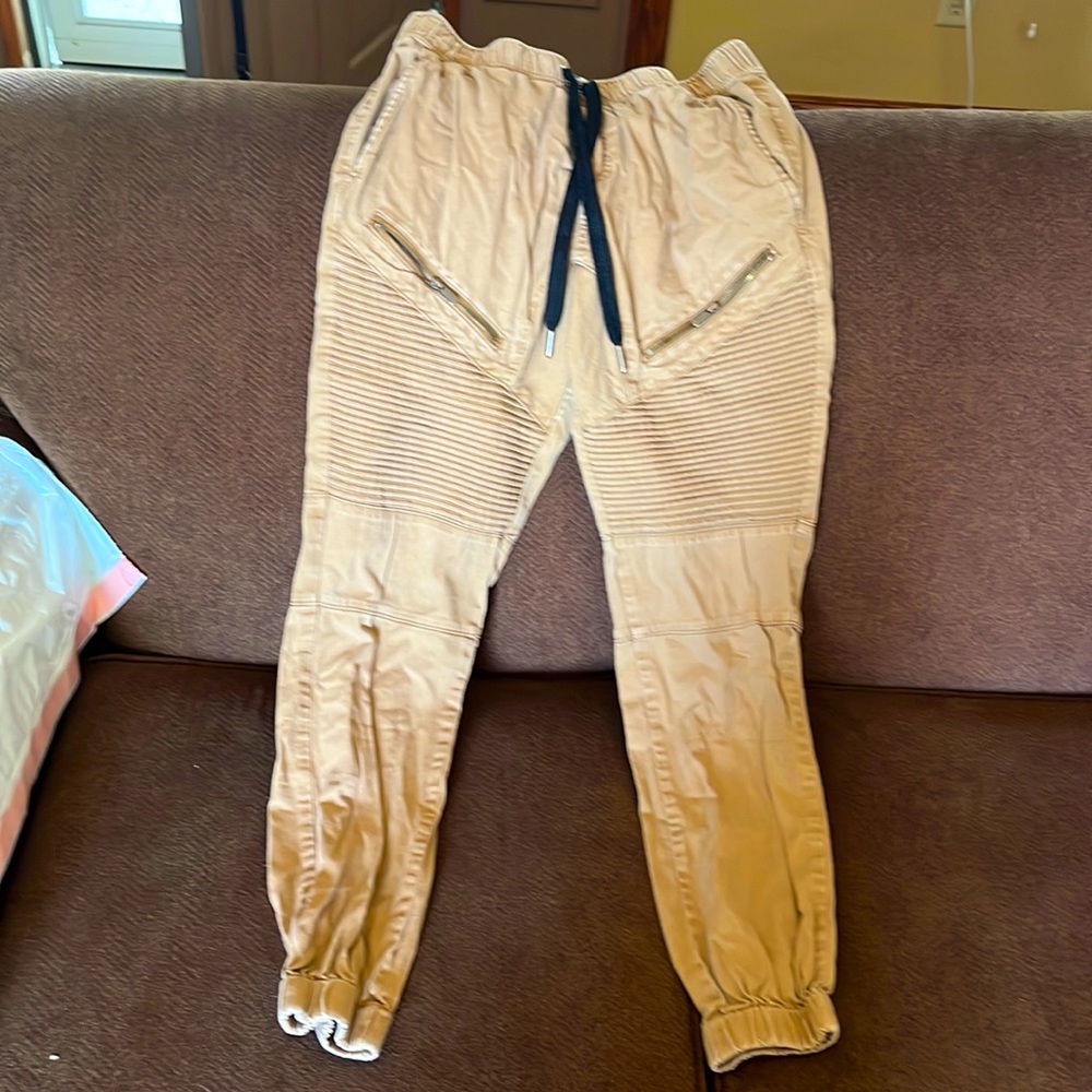 Mens M Khaki Joggers